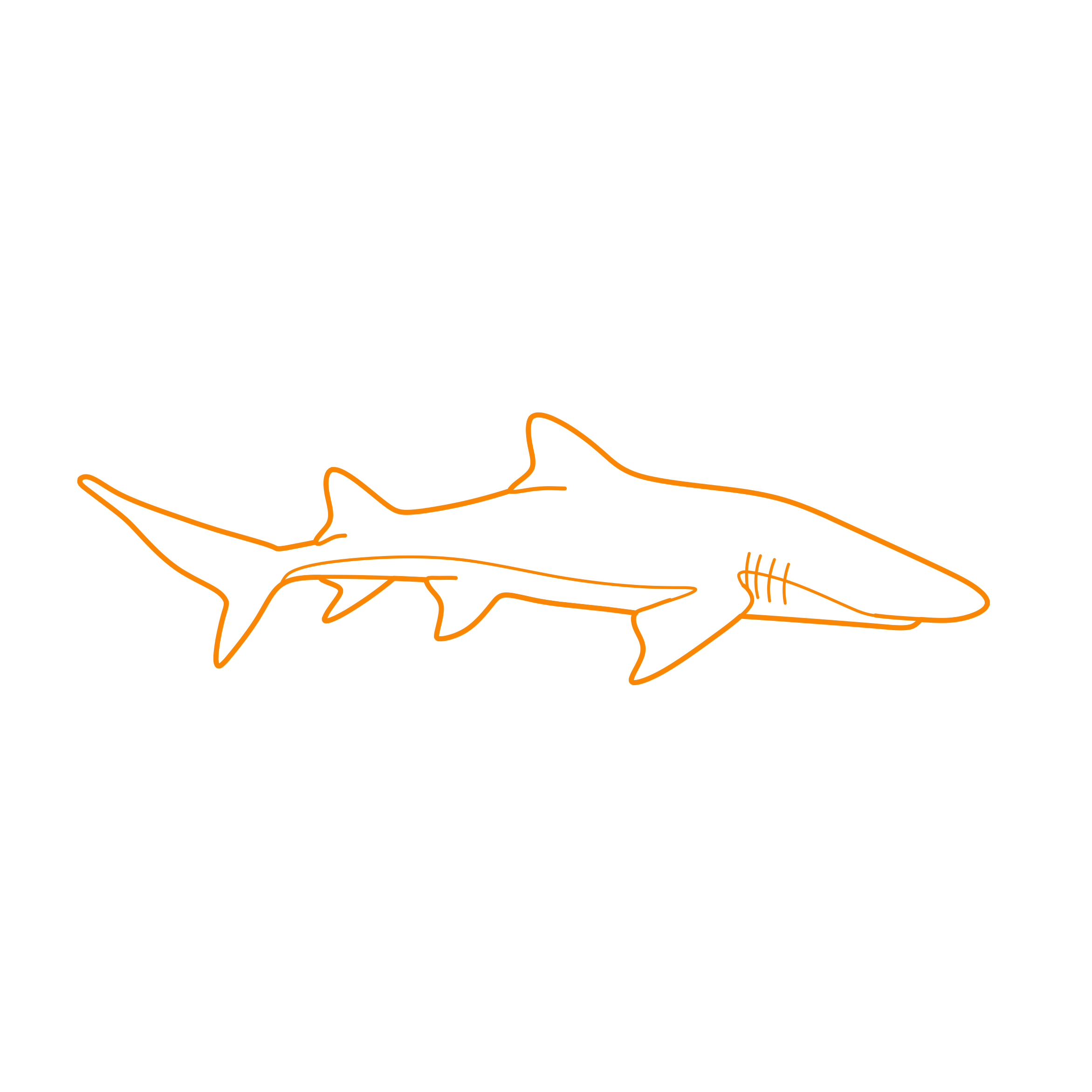 Animals Sharks Lemon Shark Silhouette Cutting Svg Files Free Vectors